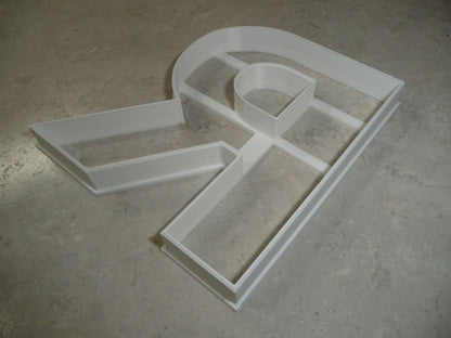 6x Letter R Capital Block Fondant Cutter Cupcake Topper 1.75 IN USA FD4231