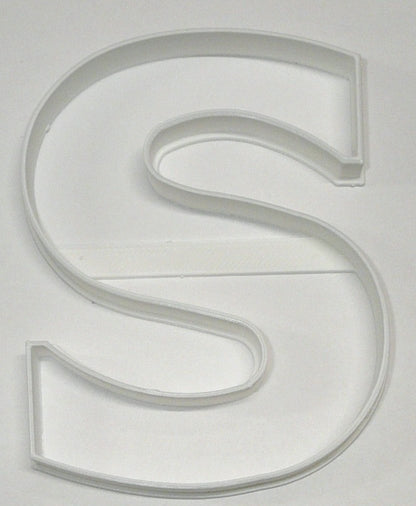 6x Letter S Capital Block Fondant Cutter Cupcake Topper 1.75 IN USA FD4232