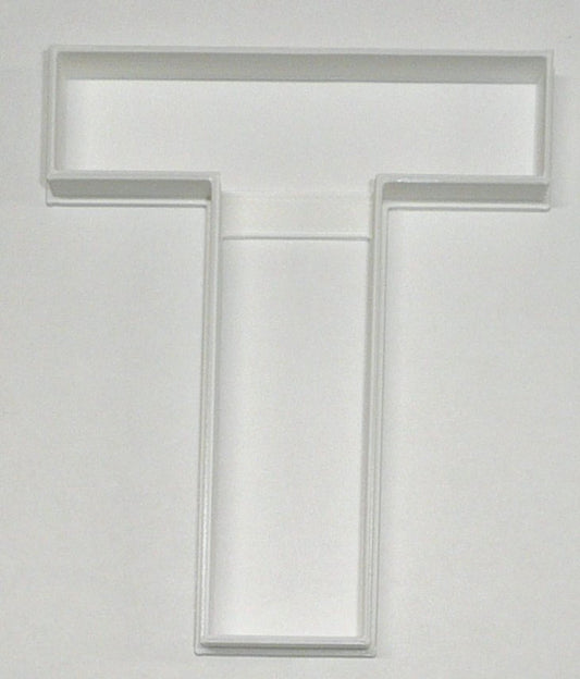 6x Letter T Capital Block Fondant Cutter Cupcake Topper 1.75 IN USA FD4233