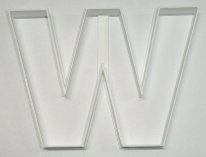 6x Letter W Capital Block Fondant Cutter Cupcake Topper 1.75 IN USA FD4236