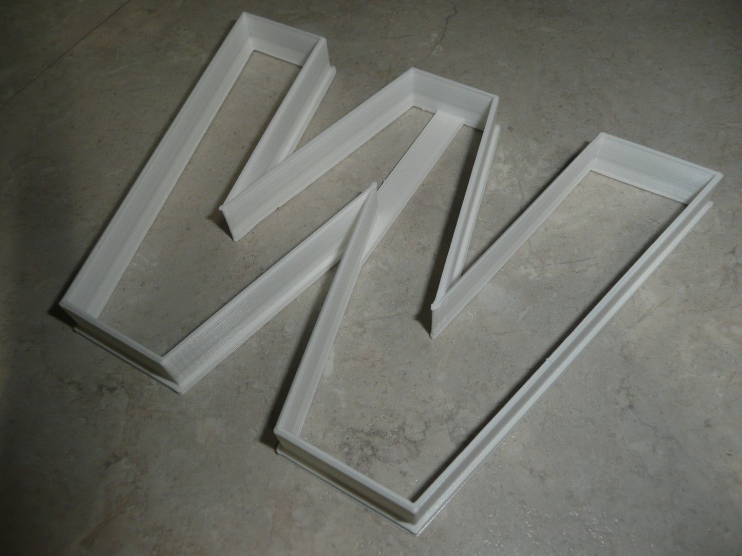 6x Letter W Capital Block Fondant Cutter Cupcake Topper 1.75 IN USA FD4236