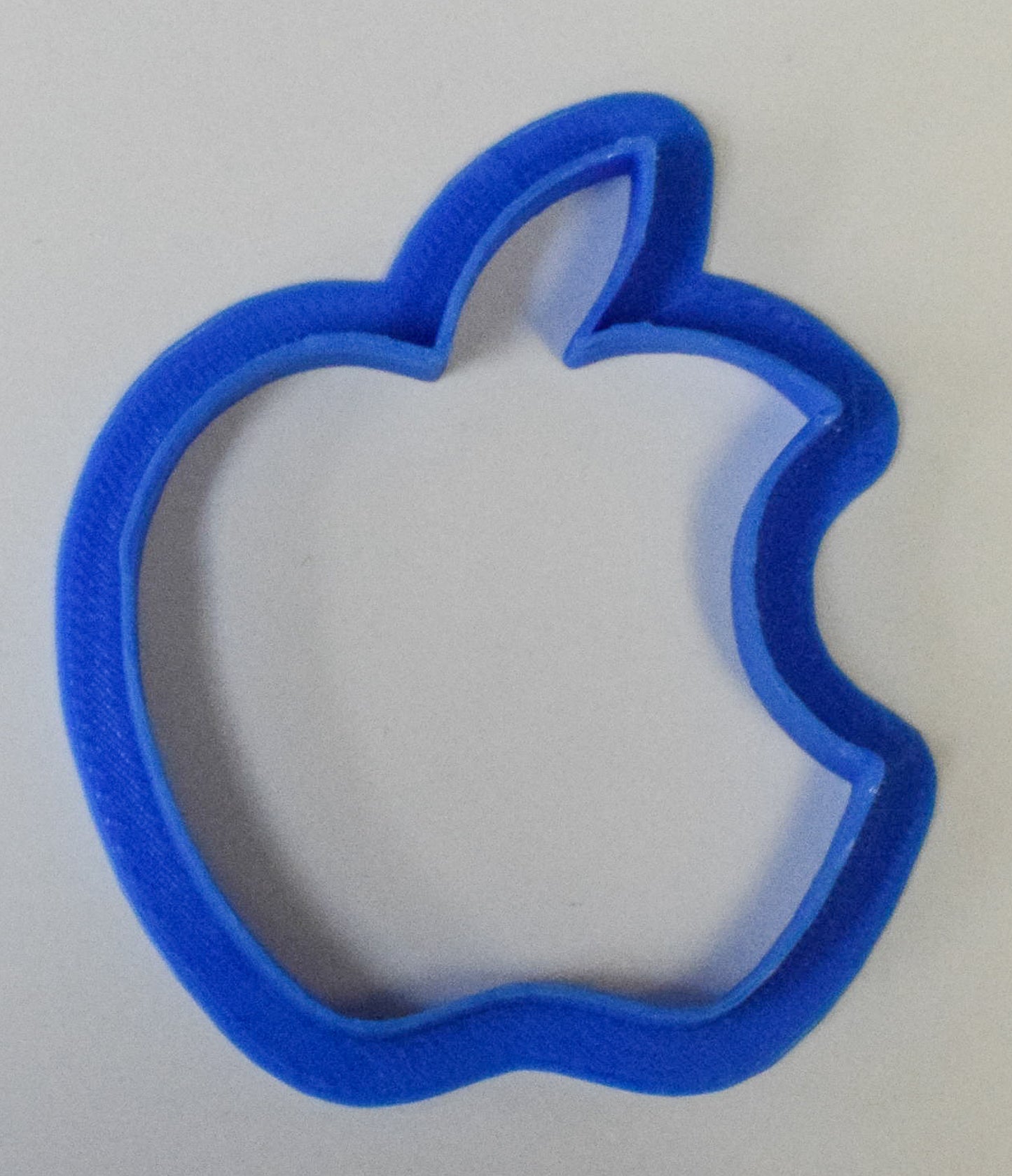6x Apple Logo Shape Fondant Cutter Cupcake Topper Size 1.75" USA FD425