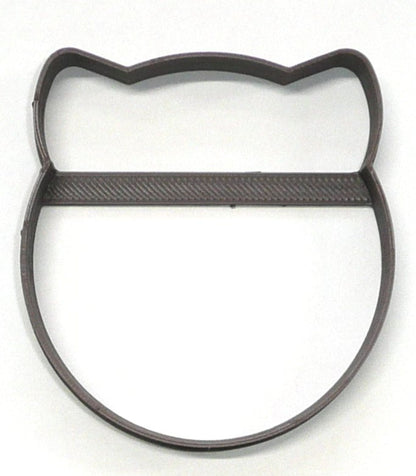 Cat Face Outline Chubby Kitty Feline Head Cookie Cutter USA PR4269