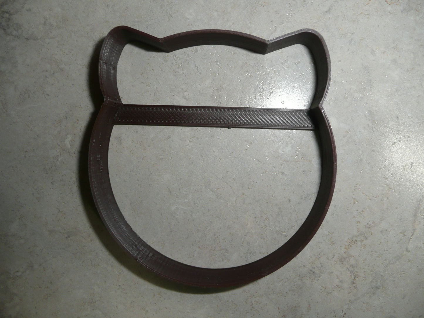 Cat Face Outline Chubby Kitty Feline Head Cookie Cutter USA PR4269