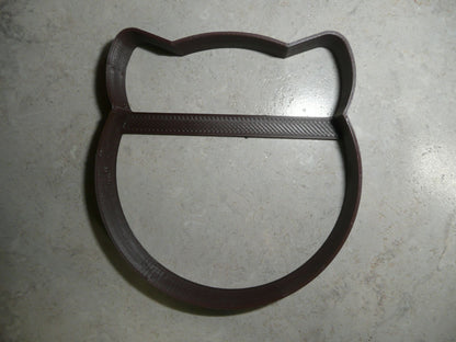 Cat Face Outline Chubby Kitty Feline Head Cookie Cutter USA PR4269