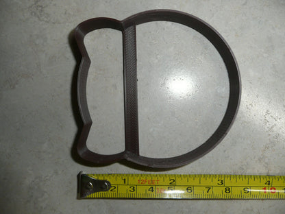 Cat Face Outline Chubby Kitty Feline Head Cookie Cutter USA PR4269
