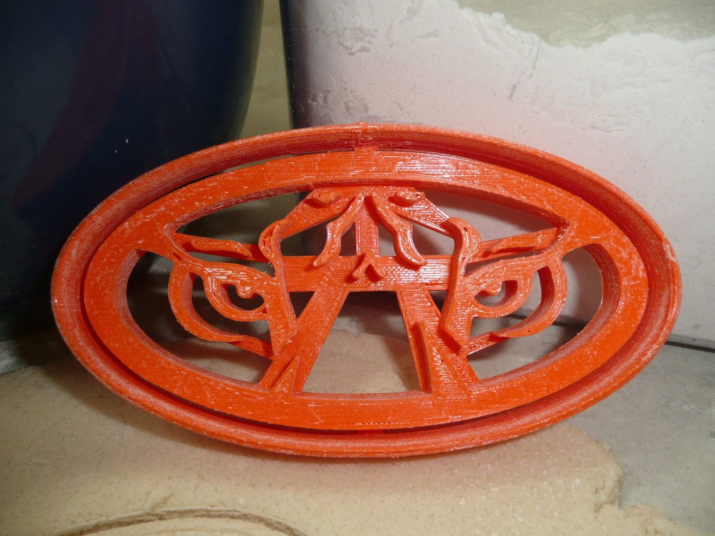 Tiger Face Oval Auburn University Alabama College Cookie Cutter USA PR4316