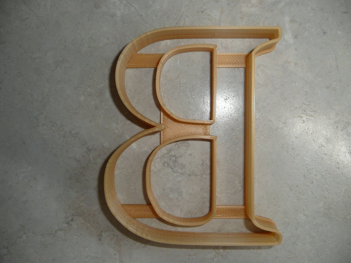 6x Beta Greek Letter Fondant Cutter Cupcake Topper 1.75 IN USA FD4324
