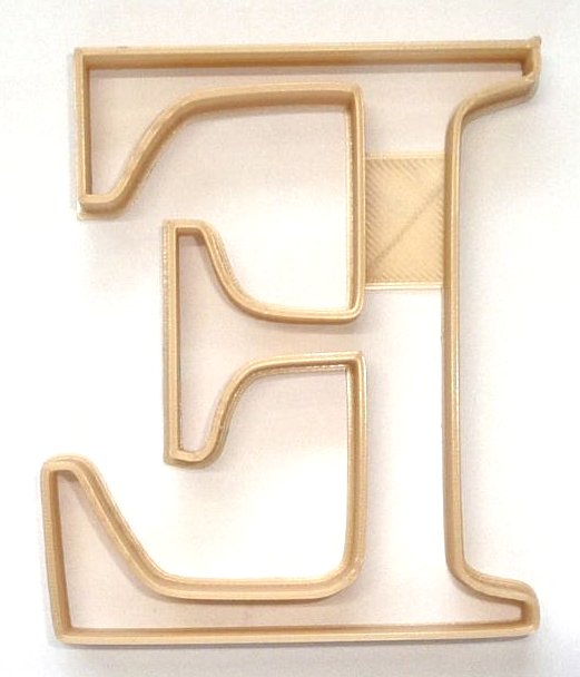 6x Epsilon Greek Letter Fondant Cutter Cupcake Topper 1.75 IN USA FD4327