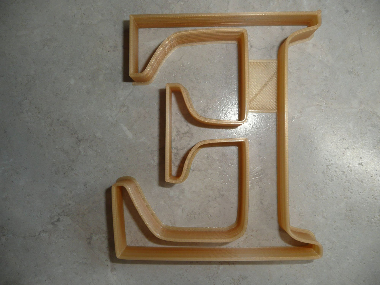 6x Epsilon Greek Letter Fondant Cutter Cupcake Topper 1.75 IN USA FD4327