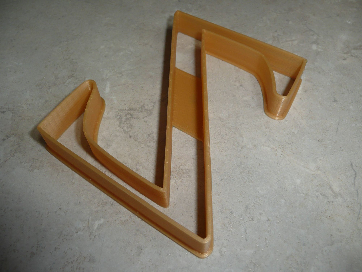 6x Zeta Greek Letter Fondant Cutter Cupcake Topper 1.75 IN USA FD4328