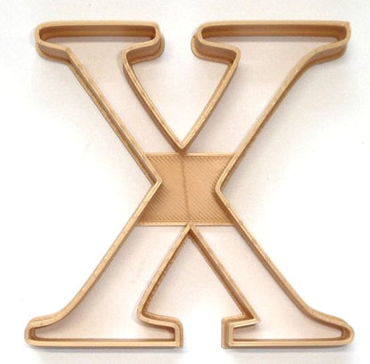 6x Chi Greek Letter Fondant Cutter Cupcake Topper 1.75 IN USA FD4344