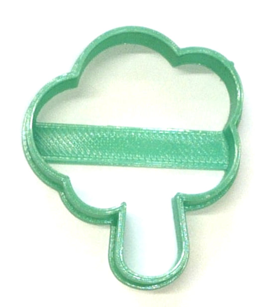 6x Broccoli Stalk Outline Fondant Cutter Cupcake Topper 1.75 IN USA FD4352