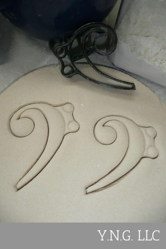Bass Clef Note Music Musical Notation Cookie Cutter Made in USA PR4370