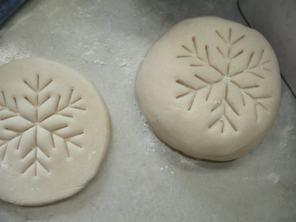 Snowflake Design Pattern Concha Cutter Mexican Sweet Bread Stamp USA Made PR4396