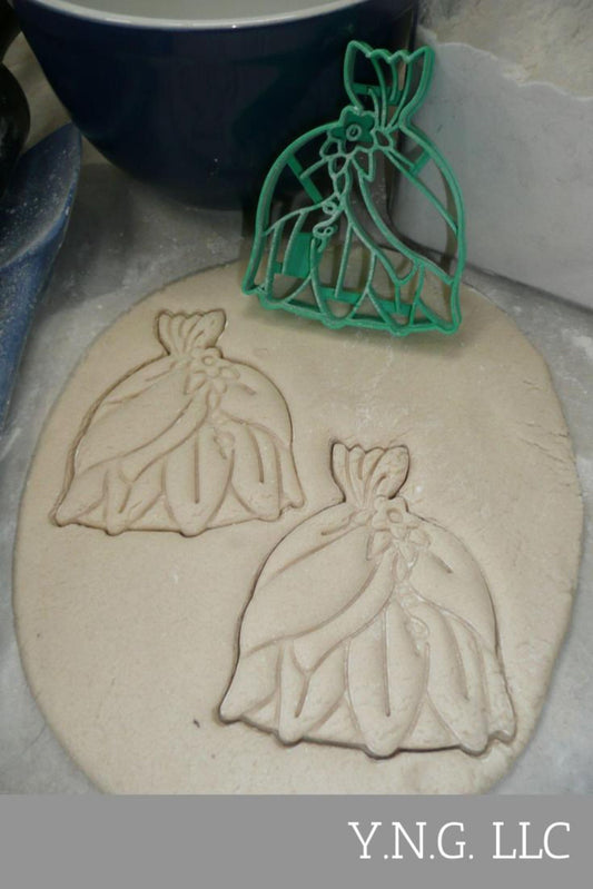 Princess Tiana Dress Movie Character Cookie Cutter Made in USA PR4414