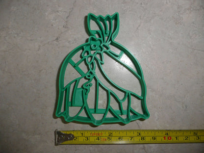 Princess Tiana Dress Movie Character Cookie Cutter Made in USA PR4414