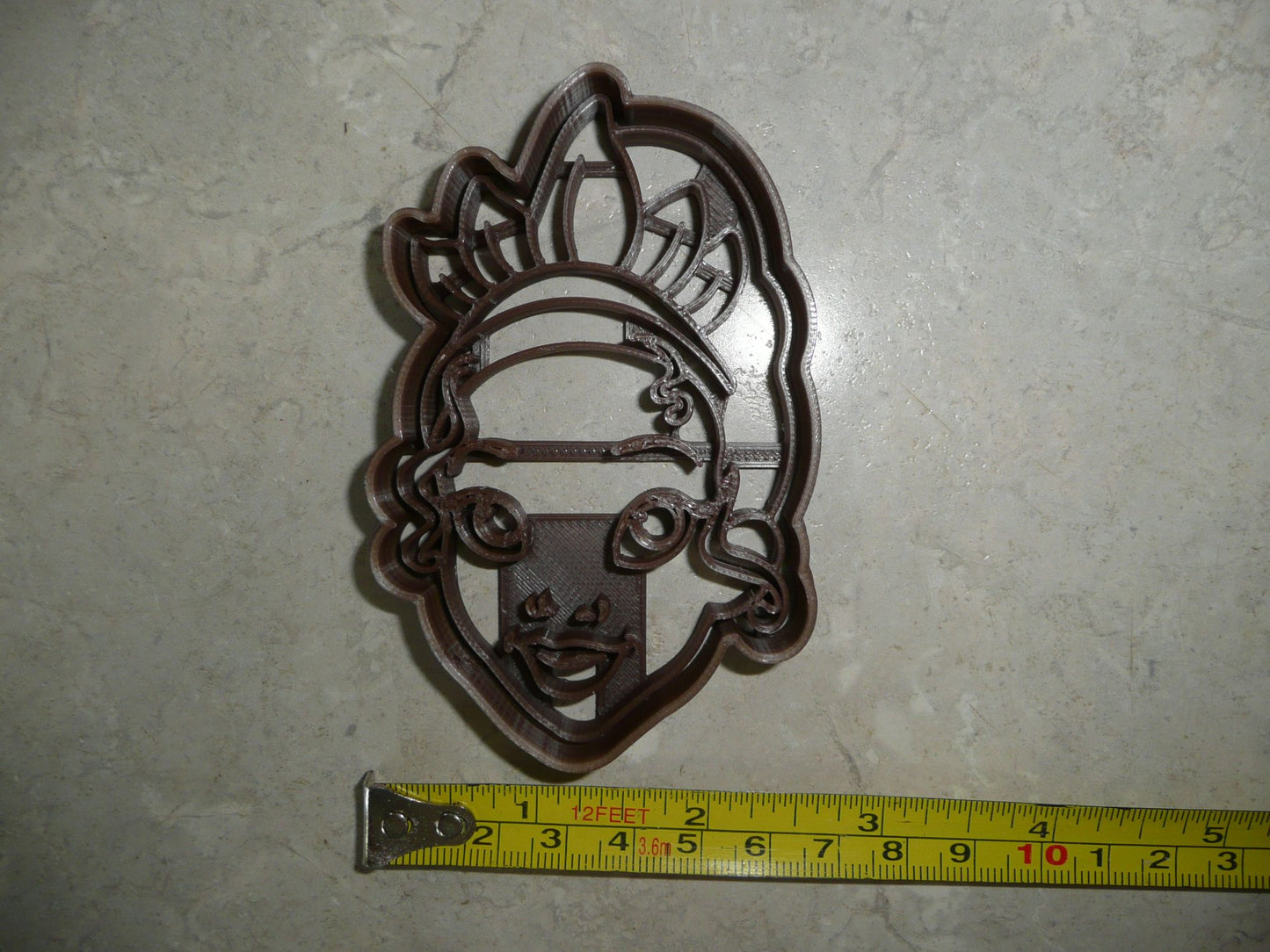 Princess Tiana Face Cartoon Movie Character Cookie Cutter Made in USA PR4415