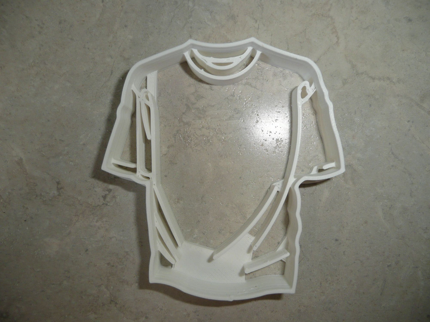 6x T-Shirt Detailed Fondant Cutter Cupcake Topper 1.75 IN USA FD4420