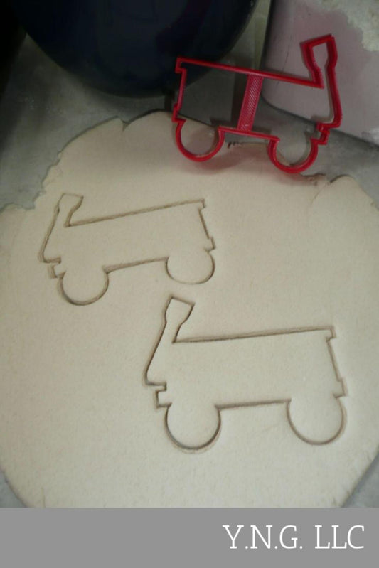 Wagon Pull Transport Four Wheel Cart Cookie Cutter Made in USA PR4426