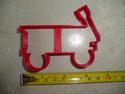 Wagon Pull Transport Four Wheel Cart Cookie Cutter Made in USA PR4426