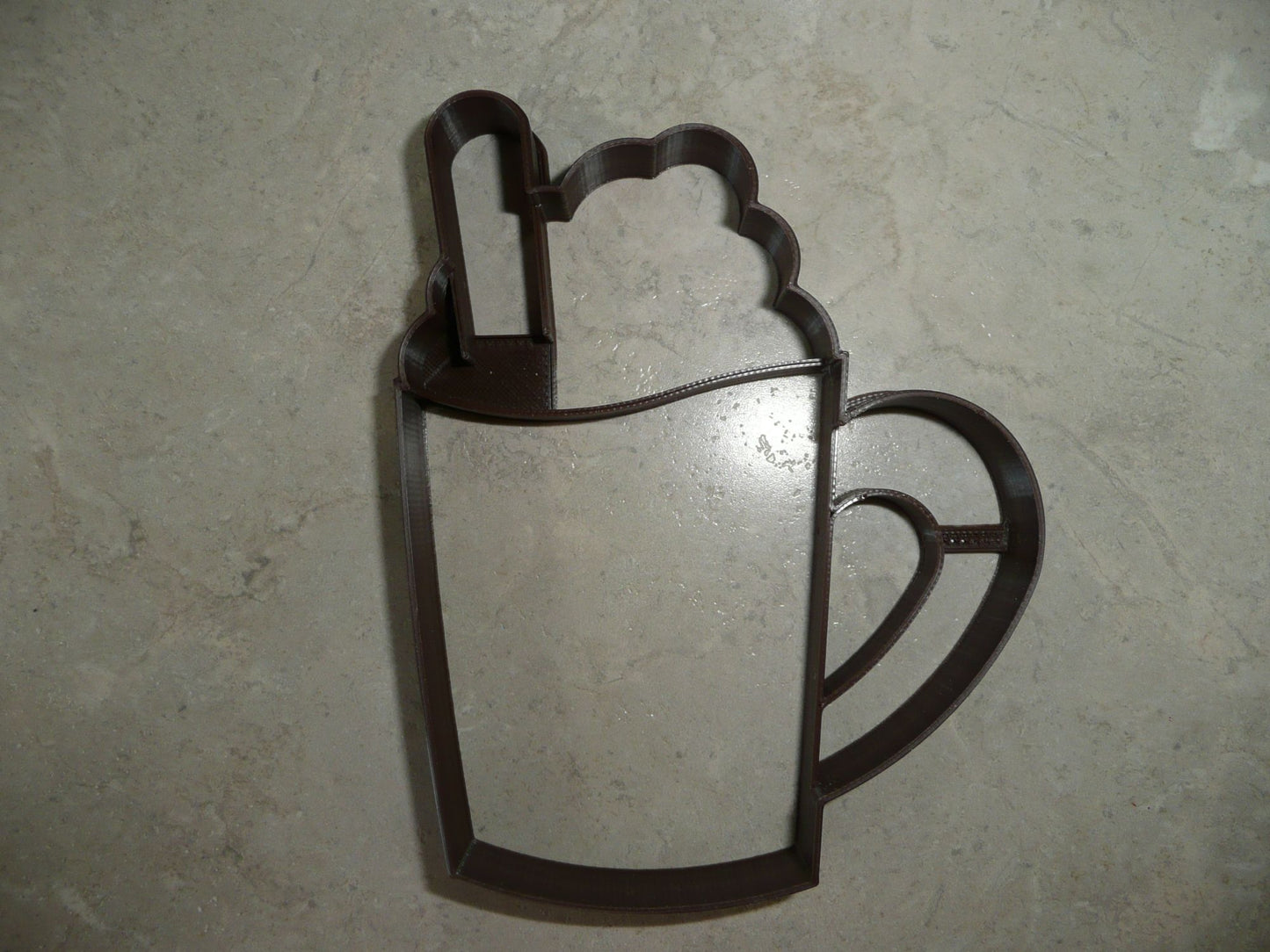 6x Coffee Mug Cinnamon Stick Fondant Cutter Cupcake Topper 1.75 IN USA FD4437