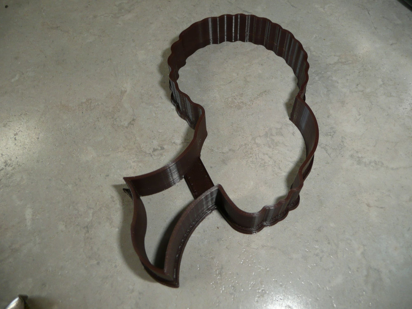 Afro Girl Silhouette Side View Barbie Cookie Cutter USA PR4448