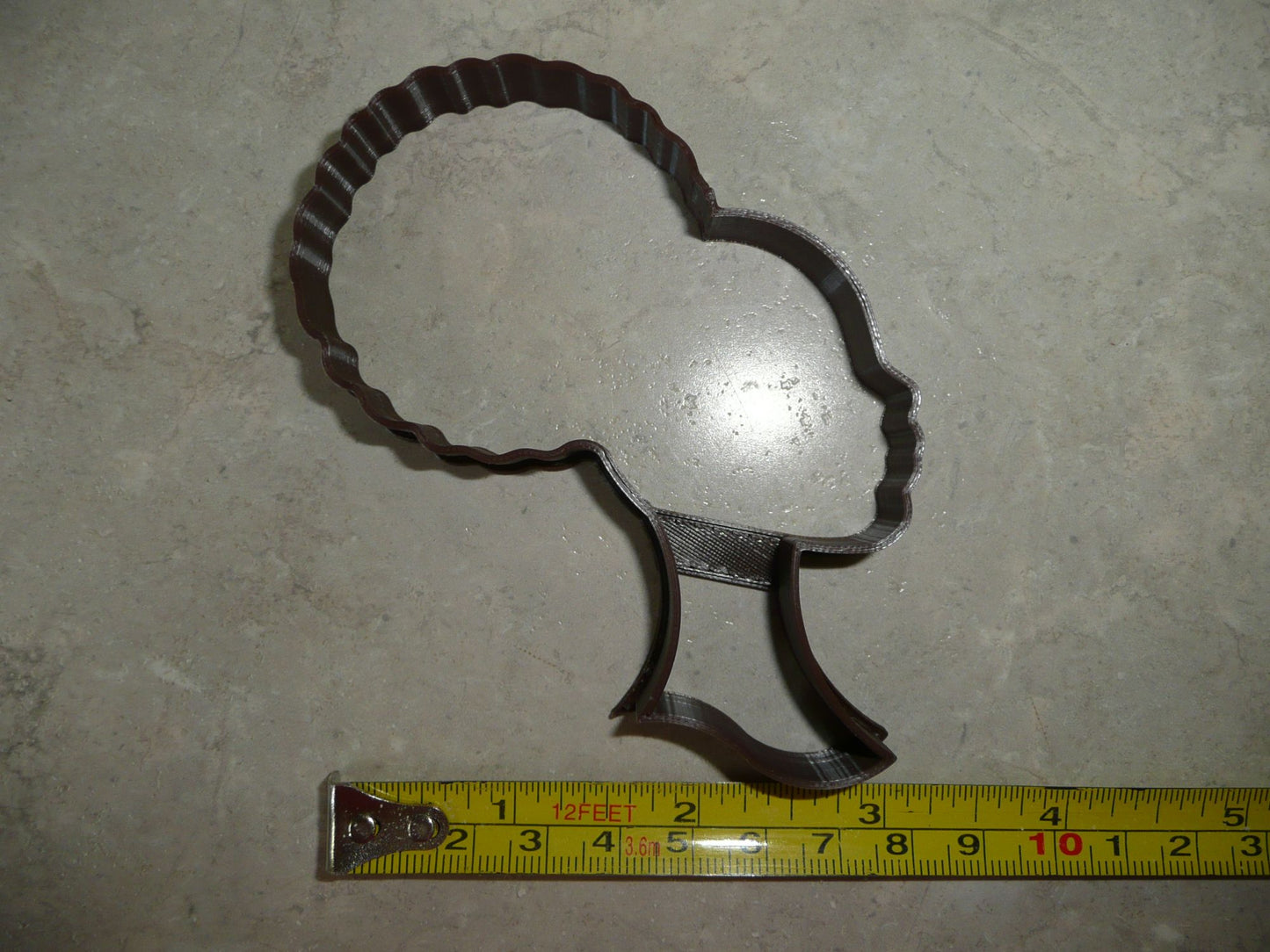 Afro Girl Silhouette Side View Barbie Cookie Cutter USA PR4448