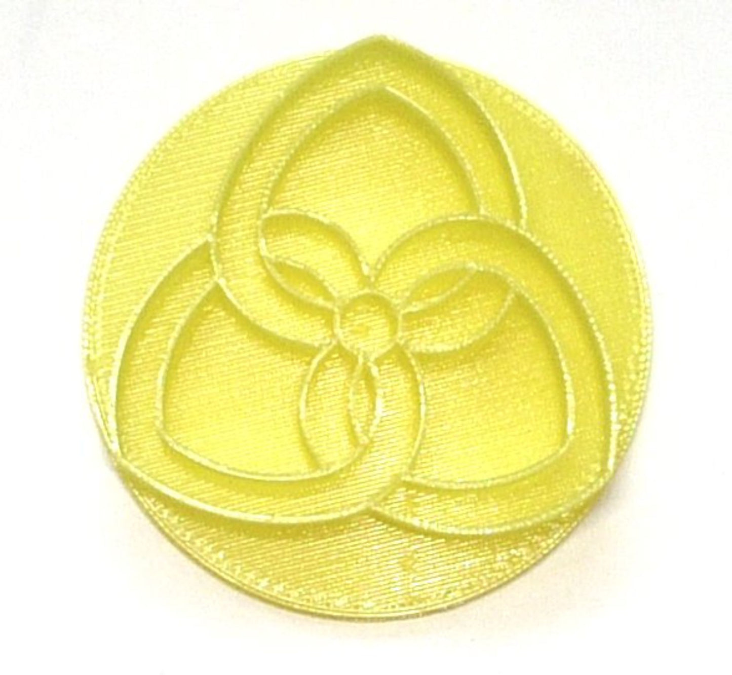 Three 3 Petal Flower Quilt Pattern Celtic Knot Cookie Stamp Embosser USA PR4453