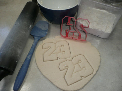 Number 23 Jordan Basketball Cookie Cutter Made in USA PR4462