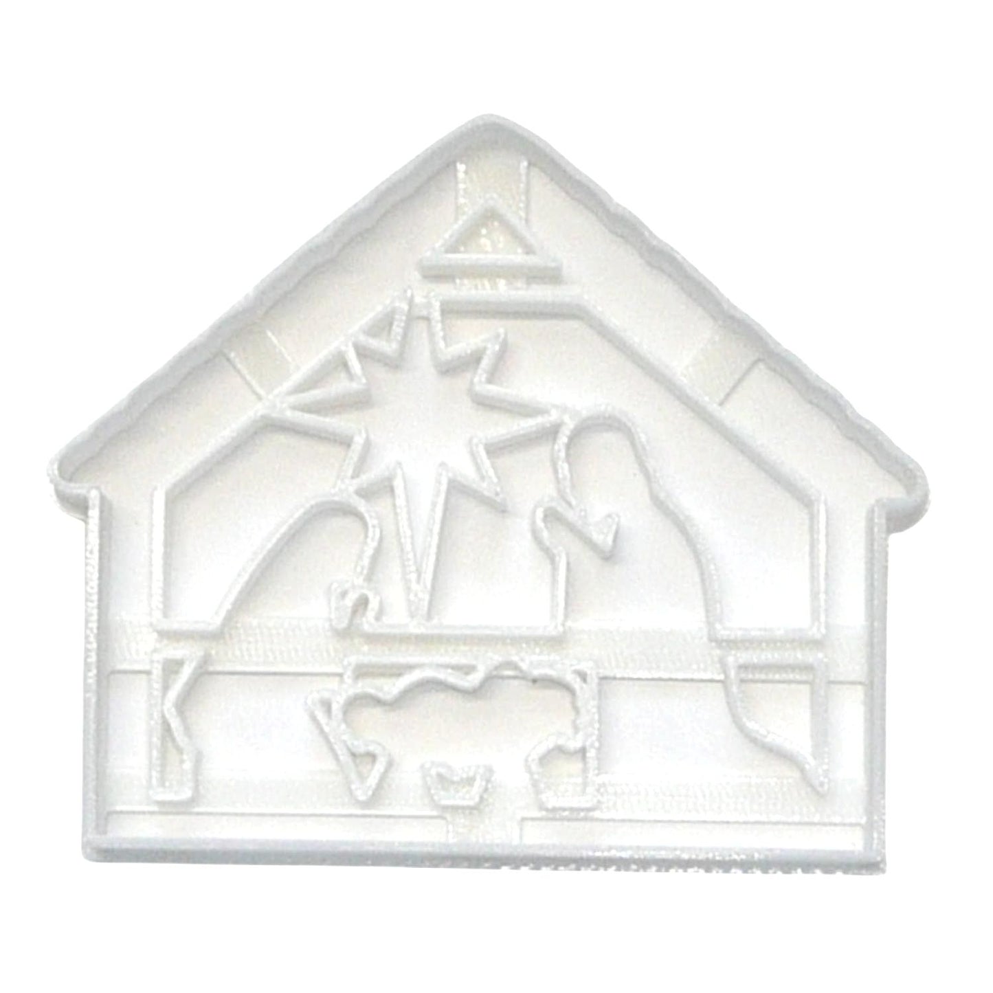 Nativity Manger Baby Jesus Mary Joseph Star Cookie Cutter Made In USA PR4495