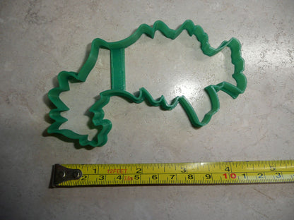 Grinch Whoville Leaning Christmas Tree Outline Cookie Cutter USA PR4514