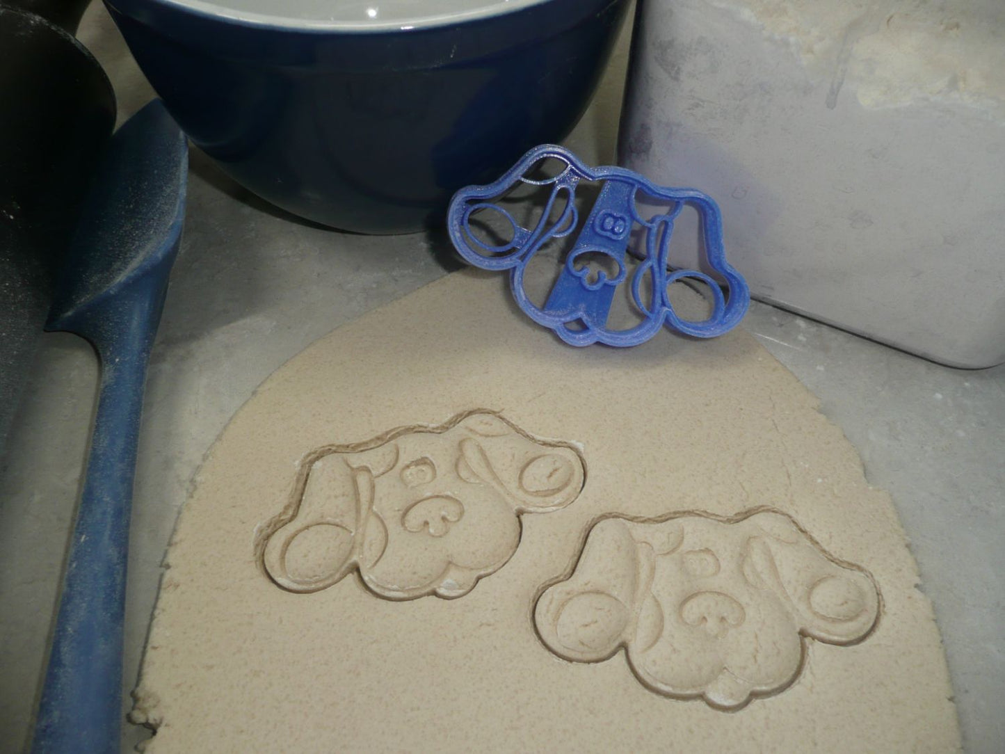 Blues Clues Cartoon Blue Dog Face Detailed Cookie Cutter Made In USA PR4529