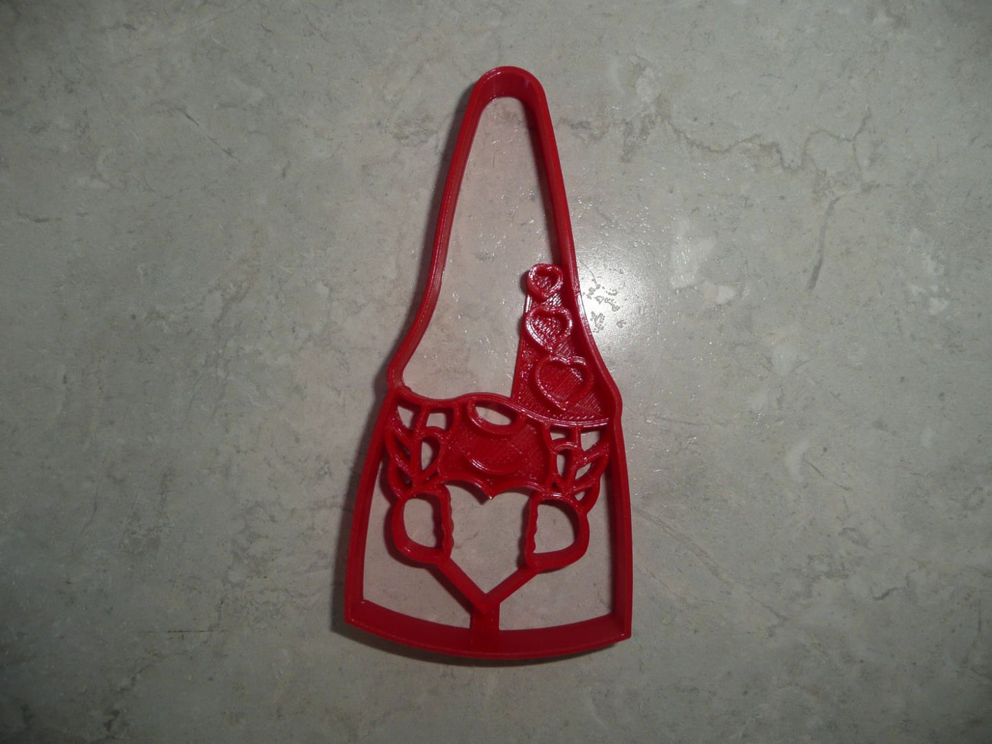 Gnome Girl Holding Heart Garden Sweetheart Cookie Cutter Made In USA PR4531