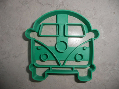 VW Vintage Van Hippie Style Bus Front View Cookie Cutter Made In USA PR4535