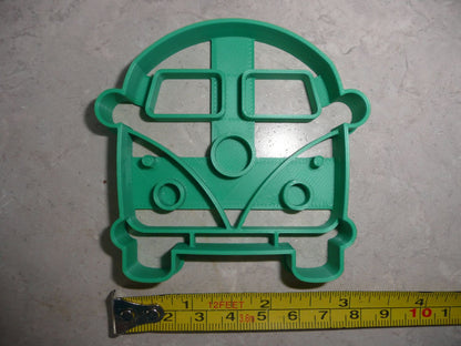 VW Vintage Van Hippie Style Bus Front View Cookie Cutter Made In USA PR4535