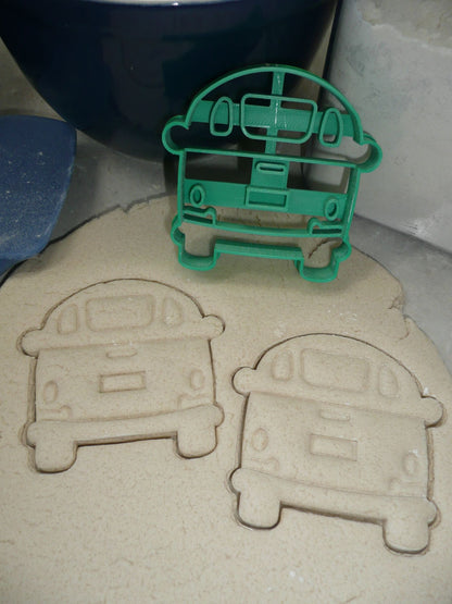 VW Vintage Van Hippie Style Bus Back Rear View Cookie Cutter Made In USA PR4537