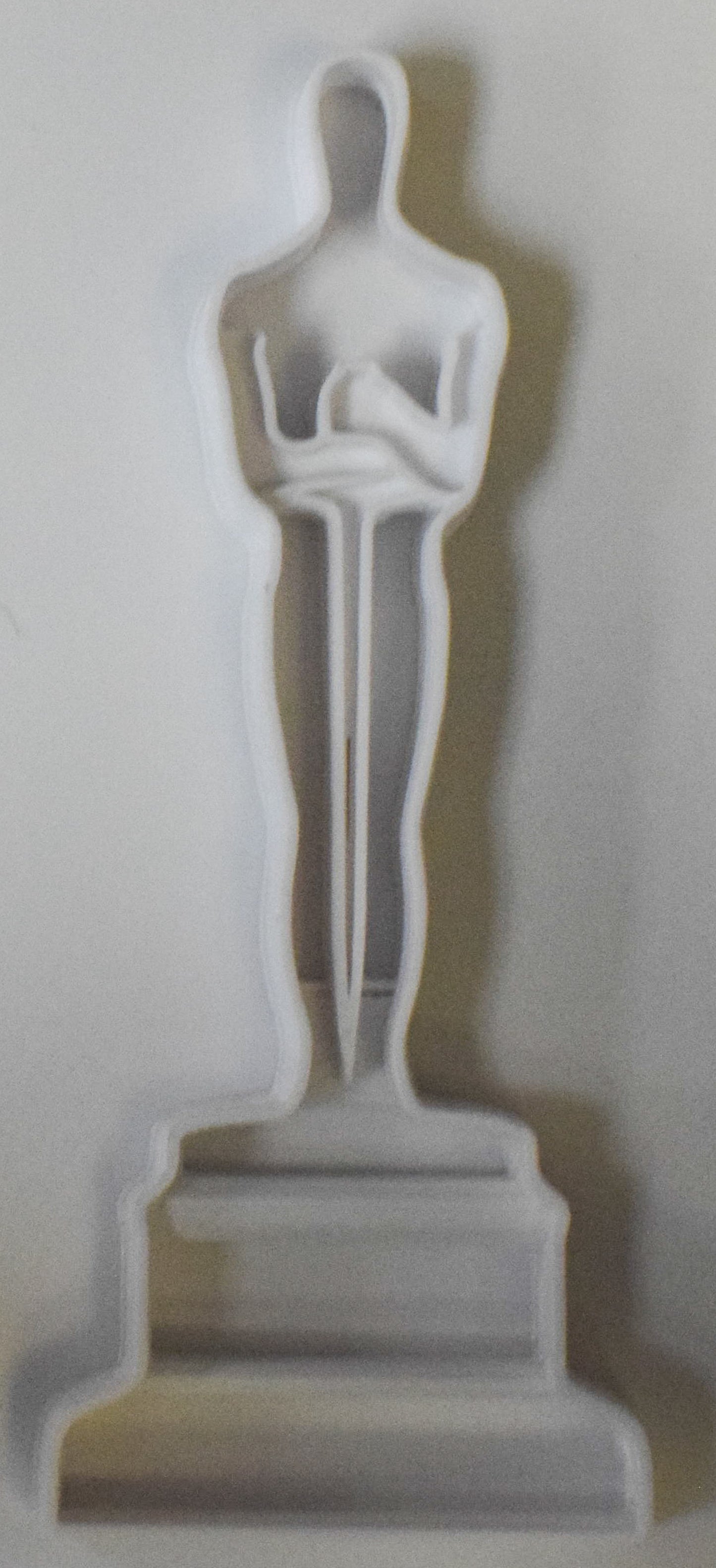 6x Oscar Award Fondant Cutter Cupcake Topper Size 1.75" USA FD453