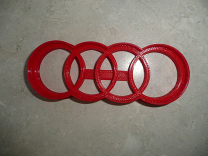 6x Audi Vehicle Iconic Fondant Cutter Cupcake Topper 1.75 IN USA FD4541