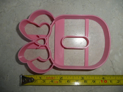 Minnie Mouse Themed Number Zero 0 Detailed Cookie Cutter Made In USA PR4550