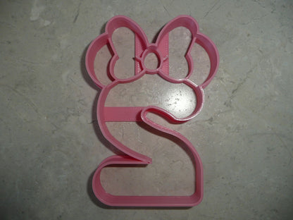 Minnie Mouse Themed Number Two 2 Detailed Cookie Cutter Made In USA PR4552