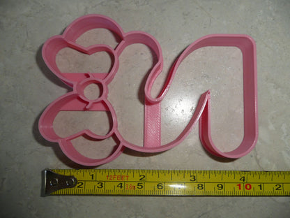 Minnie Mouse Themed Number Two 2 Detailed Cookie Cutter Made In USA PR4552