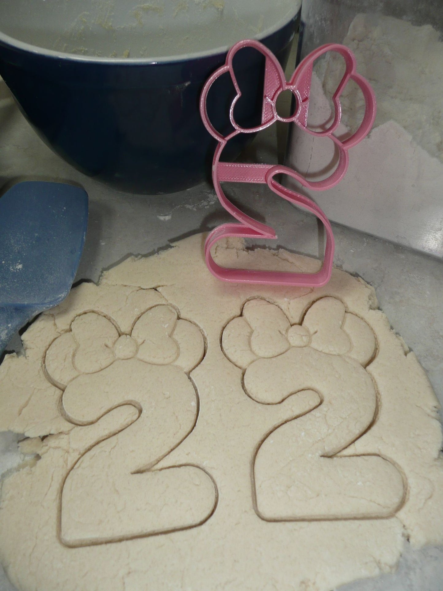 Minnie Mouse Themed Number Two 2 Detailed Cookie Cutter Made In USA PR4552