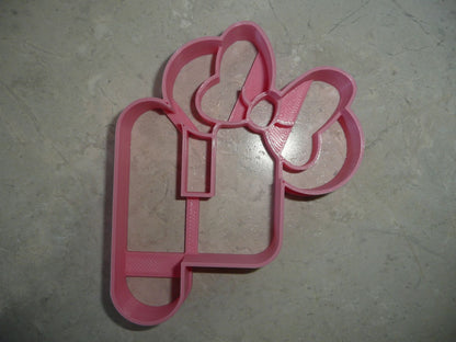 Minnie Mouse Themed Number Four 4 Detailed Cookie Cutter Made In USA PR4554