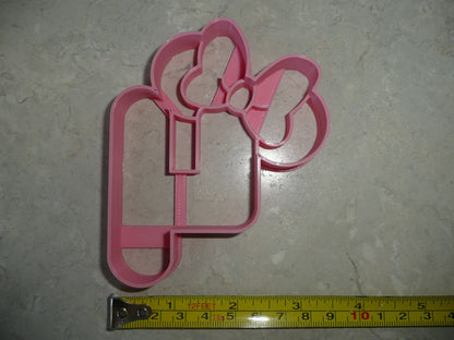 Minnie Mouse Themed Number Four 4 Detailed Cookie Cutter Made In USA PR4554