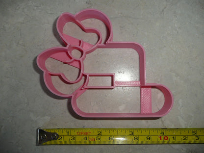 Minnie Mouse Themed Number Four 4 Detailed Cookie Cutter Made In USA PR4554