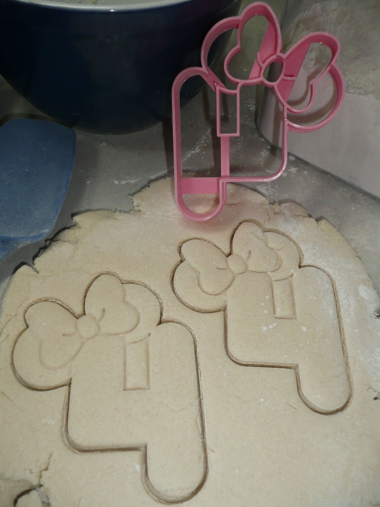 Minnie Mouse Themed Number Four 4 Detailed Cookie Cutter Made In USA PR4554