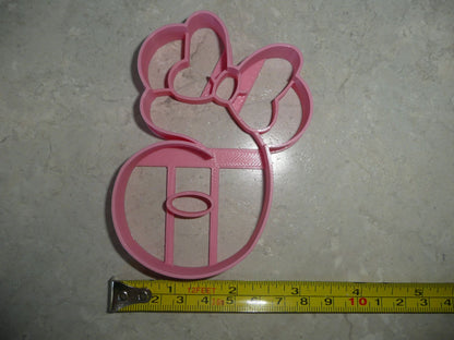 Minnie Mouse Themed Number Six 6 Detailed Cookie Cutter Made In USA PR4556