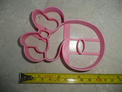 Minnie Mouse Themed Number Six 6 Detailed Cookie Cutter Made In USA PR4556