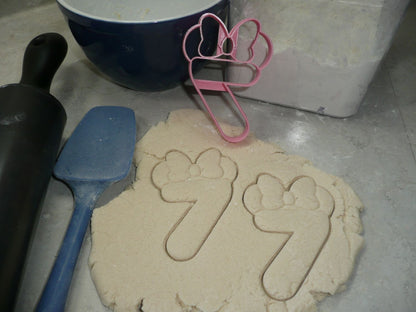 Minnie Mouse Themed Number Seven 7 Detailed Cookie Cutter Made In USA PR4557